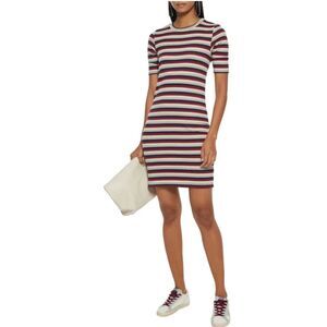 Anthropologie Stateside short striped rib knit dress size S made in USA